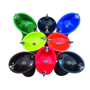 Fontaine d'extérieur écologique sans entretien anti-graffitis - ALVIUM 26740 - Polyéthylène MDPE, 2 robinets_1