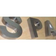 Lettrage 3D pleines ou creuses en aluminium brossé - relief de 10 à 100 mm - fixation incluse et options LED_1