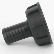 Raccord annelé - Droit - avec écrou - F 1