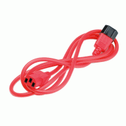 ROLINE Câble d'alimentation, IEC 320 C14 - C13, rouge, 3 m_1