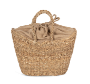Sac panier demi-lune en jonc de mer - Réf: KINS137 - 19L - Kimood_1