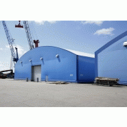 Tente de stockage fermée All Weather Hall - Structure en acier galvanisé avec couverture PVC industrielle_1