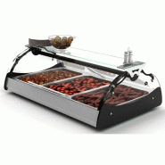 Vitrines chauffante MAXISELF - Bain Marie - 3 bacs GN 1/1 - 1020 mm | Sayl Barcelona_1