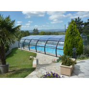 Abri piscine haut - fixe - en polycarbonate - structure fixée au sol / Hera_2