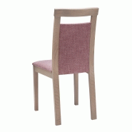 Chaise Coraly en bois massif - modèle moderne en chêne avec dossier garni et finitions personnalisables_1