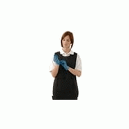 Gants alimentaires en vinyle non poudrés bleus - Vogue - 100 pièces - Protection légère et sans latex_1