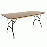 Table pliante en bois 180 cm - Lot de 5 - Usage professionnel intensif_1