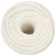 Vidaxl corde de travail blanc 12 mm 500 m polypropylène 153059_1