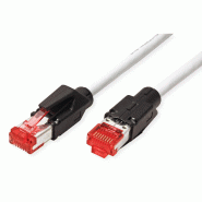 Cordon DÄTWYLER Cat.6 (Classe E) S/FTP, CU 7702 flex LS0H, Hirose TM21, gris, 2 m_1