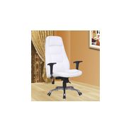 Fauteuil de bureau 122 blanc - design élégant, dossier haut et mécanisme multifonctionnel_1