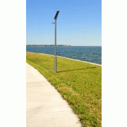 Lampadaire urbain solaire combi 1 margo / led / 10 w / 1166 lm / en aluminium et acier galvanisé thermolaqué / 3.3 m