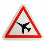 Panneau de danger A23 - Traversée d'une aire de danger aérien_1