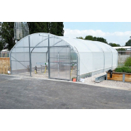 Serre professionnelle Pro 6 m avec arceaux en acier galvanisé