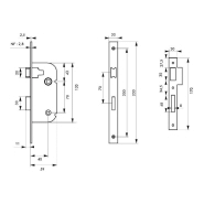 Serrure encastrable pour porte d'intérieur NF V/BR - acier embouti - marque THIRARD - garantie 10 ans_1