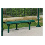 Banquette OSLO - Longueur 1500 mm - Structure en acier - Assise et dossier en tôle perforée de 2,5 mm_1