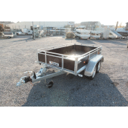 Remorque utilitaire à 2 essieux en 750 kg freiné pour le transport, des particuliers comme des pros - erde expert - lc 242 f bois_1