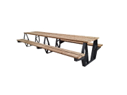 Table pique nique en Pin Kompose avec assises - Mobilier Urbain_1