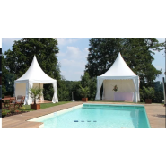 Tente Pagode carrée élégante à Toiture Pointue pour événements - HTS TENTIQ GMBH_1