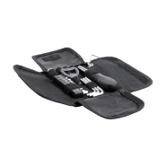 Set d'outils - 19 pièces avec étui en polyester et mousqueton - Couleur noire, poids 240 g_1