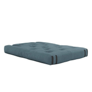 Canapé futon convertible HIPPO SOFA - bleu pétrole - matelas 140x200 cm - design et pratique_1