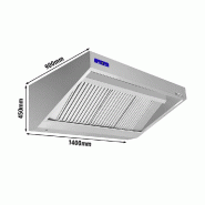 Hotte murale inox - 1m40 - avec moteur, régulateur, filtre et éclairage | Profondeur 900 mm_1