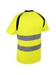 T-shirt jaune haute visibilité - 100% polyester bird-eye 150 g/m² - Bandes rétro-réfléchissantes_1