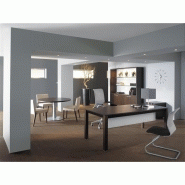 Bureau Kalos avec plateau en chêne naturel, noyer moka ou merisier