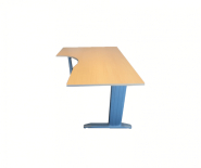 Bureau d'angle Steelcase avec retour - Couleur bois - Dimensions 160 cm x 100 cm - Occasion_1