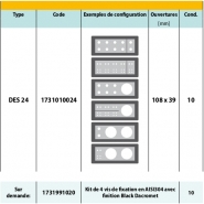 Passages pour câbles avec connecteurs - DES 24 - cadre divisible pour câbles de 2 à 34 mm_1