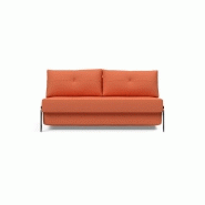 Canapé design convertible INNOVATION LIVING Cubed 02 Alu 200x160 cm - Tissu Argus Rust_1