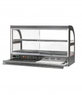 Vitrine chauffante poulet avec planche à découper rétractable - chr_1