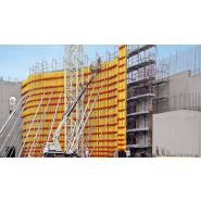 Coffrage de voile flexible équipé de poutrelle treillis GT 24, filières acier SRZ / SRZ / SRU - VARIO GT 24 - PERI SAS_1