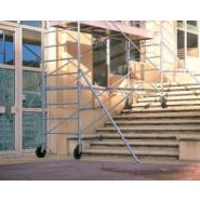 Echafaudage roulant en acier galvanisé generis 750-3 - comabi snc - hauteur de travail maxi.14 m_1