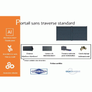 Portail battant standard sans traverse - 4000 / 1490_1