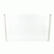 Poteau de clôture à encoches blanc - Hauteur 1,57 m_1