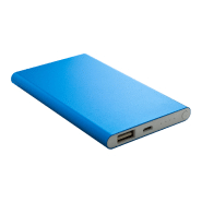 Power bank en aluminium - 4000 mAh avec câble micro USB inclus - Couleur bleue_1