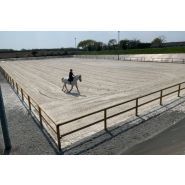 Clôture de carrière - Horse Stop - Conforme, 2 lices, 1m20 - Pin sylvestre traité classe IV - Ref. C4180-2_1