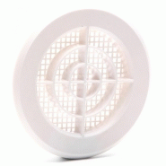 Grille d'aération ABS naturel - diamètre 10 cm - usage intérieur et extérieur avec moustiquaire_1