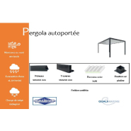 Pergola mono pan autoportée_1