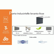 Porte industrielle levante lisse L - 6250 / 3000_1