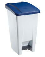 Poubelle Mobily - Couvercle de couleurs - 60, 80 et 120 Litres - Plastique polyéthylène vierge haute densité - Méthode HACCP - Fabrication Française_1