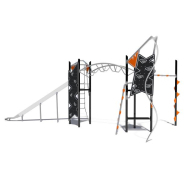 Structure multi-jeux 7 à 16 ans - Nexus Altitude 5 - 8037457 - Hags avec glissière et scellement béton_1