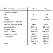 1094 - cric de carrosserie - haacon - charge admissible tête 8 t, sabot 7 t_1