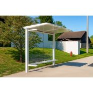 Abri bus vitré haut de gamme pour collectivités - H1 - 3.20 m