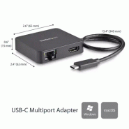 Adaptateur Multiport USB C - Mini Station d'Accueil USB-C Vidéo HDMI 4K - Gigabit Ethernet, Hub USB_1
