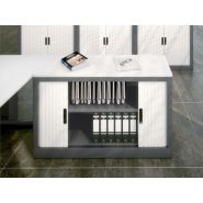 Bureau de direction CORPORATE avec armoire à rideaux_1