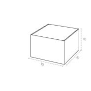 Boîte cadeau FEFCO 427 - Boîte d'expédition personnalisée - Smartpack - 16,6×15,6×10,3 cm - Micro-cannelure 1,6 mm_1