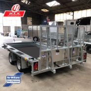 Remorque porte-engins Ifor Williams GX126 - rampe large, PTAC 3500 kg, 3.66 m de long_1
