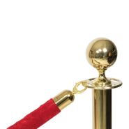 Poteau d'accueil doré - hauteur 96cm - idéal pour commerces et collectivités_1