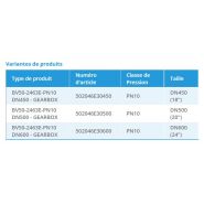 BV50-2463E-PN10 gearbox - Vanne guillotine uni-directionnelle - Montage entre brides PN10 - Belven - Réducteur_1